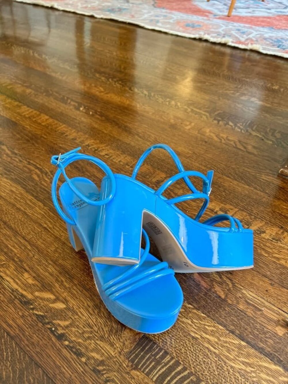 Jeffrey Campbell Blue Platform Sandals